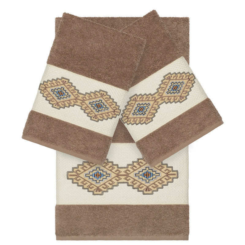 Ensemble de serviettes 3 pièces Gianna, Latte