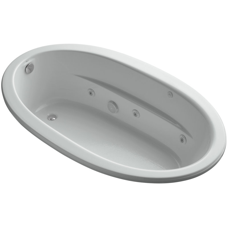 Sunward 72" x 42" Whirpool Bathtub, Ice Gray