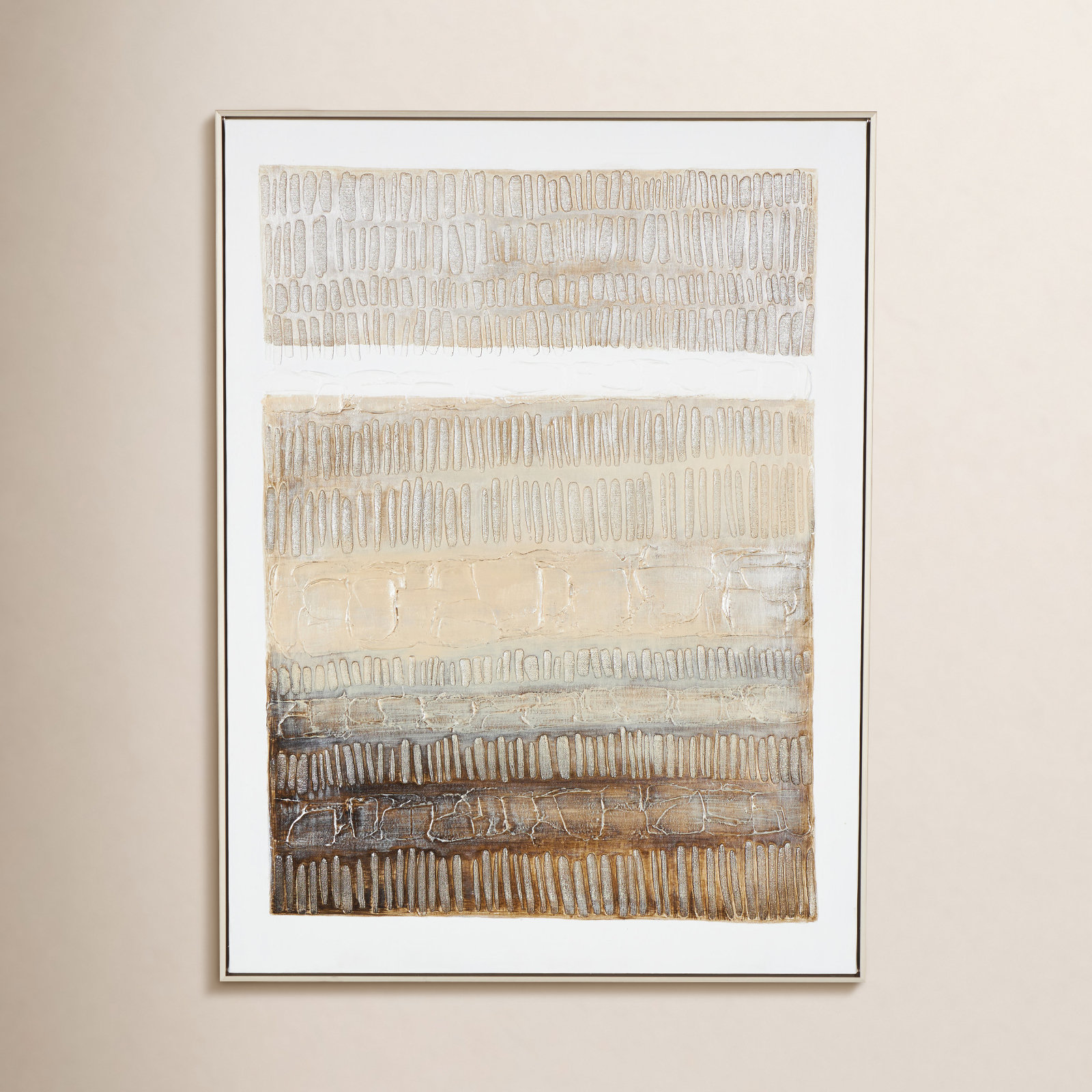Cole and Grey Textured Abstract Wall Art