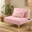 Futon convertible pour canapé-lit simple avec pieds robustes en métal, idéal pour les petits espaces et une utilisation multifonctionnelle dans les appartements et les studios