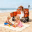 Chariot pliant 3-en-1 avec siège de banc - Protection brevetée, comprend 1 sac de glace, capacité de 500 lb, pneus de plage de 9 po x 4 po pour le camping et la plage-123263069