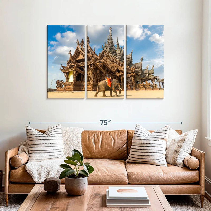 Nicci Sanctuary of Truth Ride Elephant, H 36 po x l 57 po