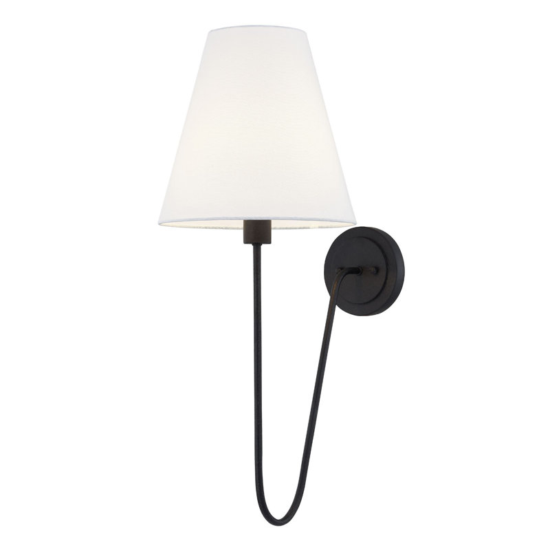 Shae Metal Wall Sconce, Black