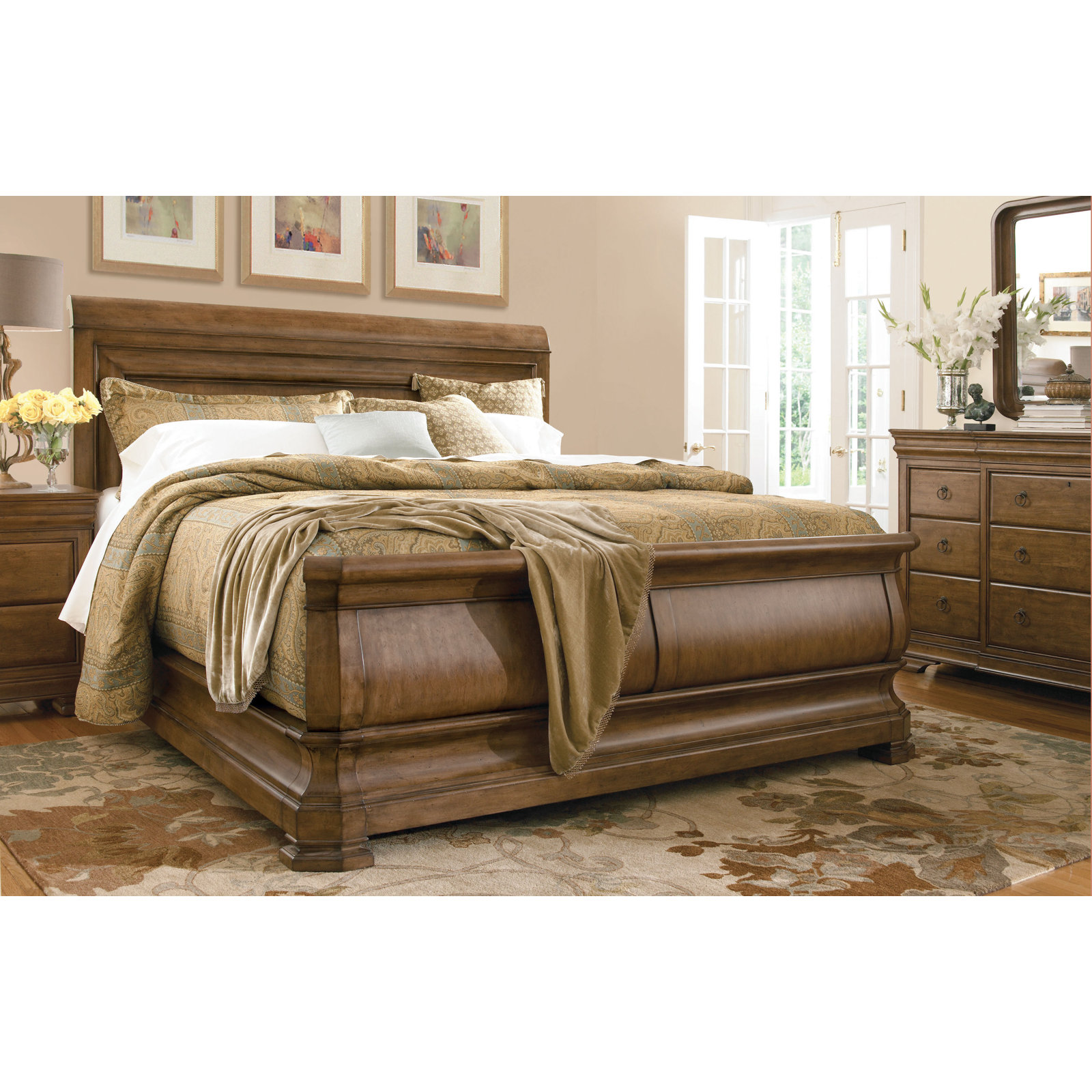 Briar 2 - Drawer Solid Wood Nightstand, Cognac