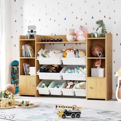 Lafon Manufactured Wood Toy Organizer with Bins