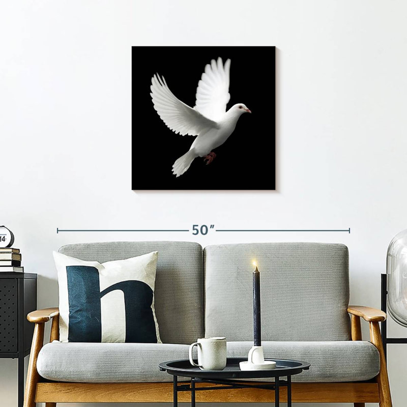Brampt White Dove, 24'' H x 24'' W