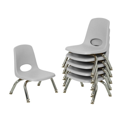 8" Stack Chair with Swivel Glides 6-Pack