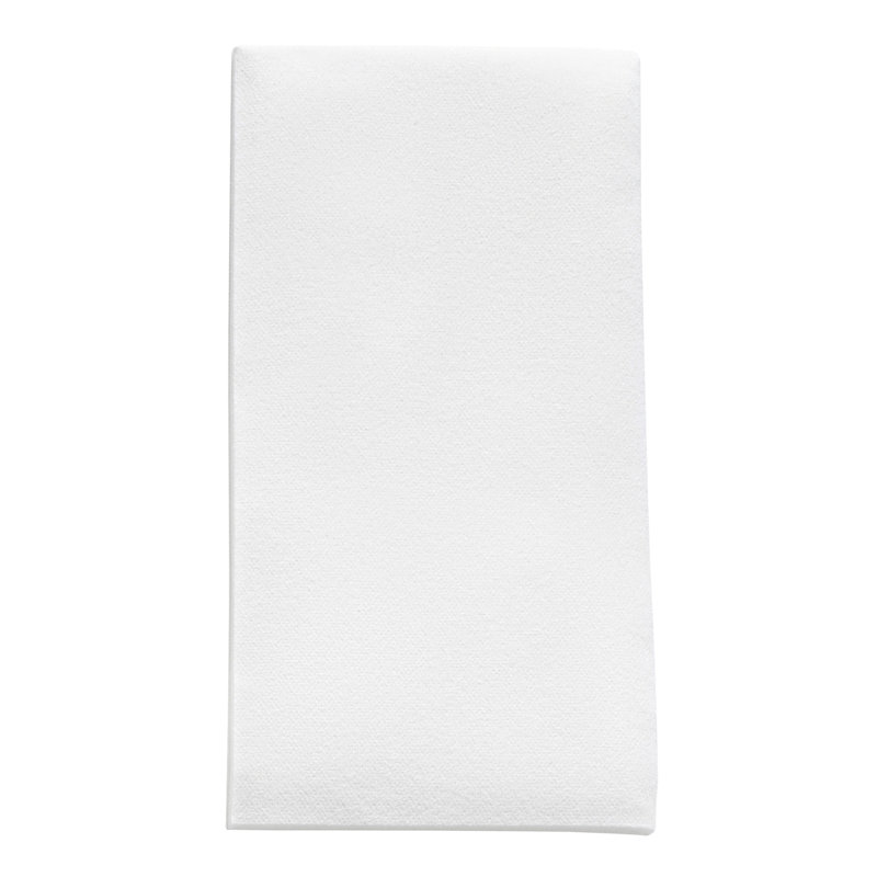 Serviettes blanches en papier blanc