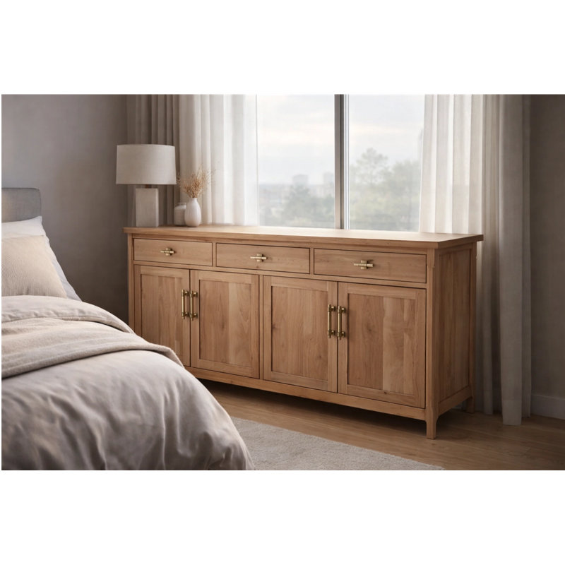 Buffet 70 po Finition chêne massif, Chêne