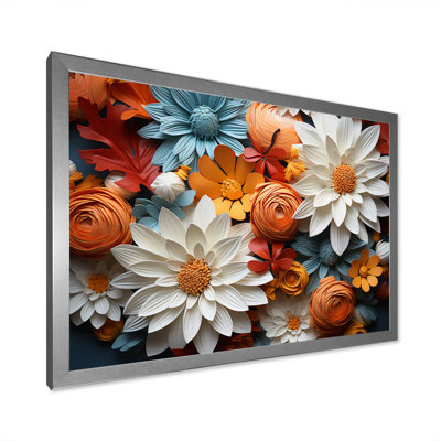 " Daisies Field Aerial View "