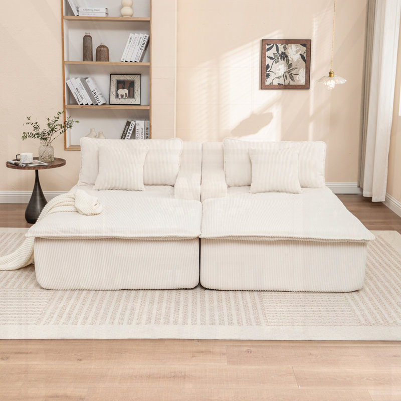 Canapé rembourré, Beige