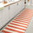 Hedva Two-Tone Wide Stripe Orange/Beige Indoor/Outdoor Rug-603388289