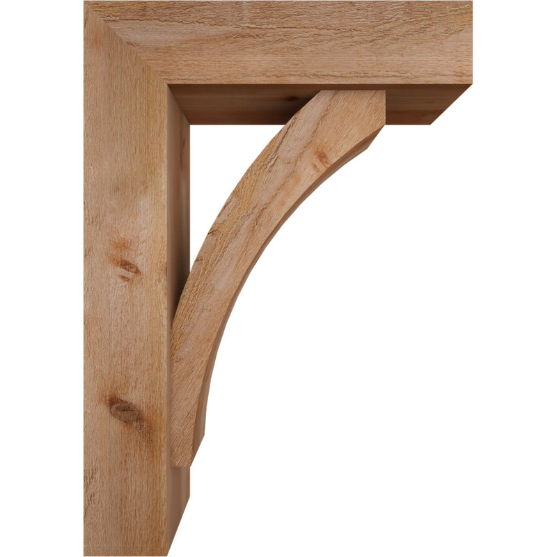 Support de bloc Thorton avec entretoise décalée, 40 x 28, Cèdre rouge occidental de l 8 po (scié brut)