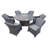 Deshanda Round 6 - Person Lounge Dining with Cushions
