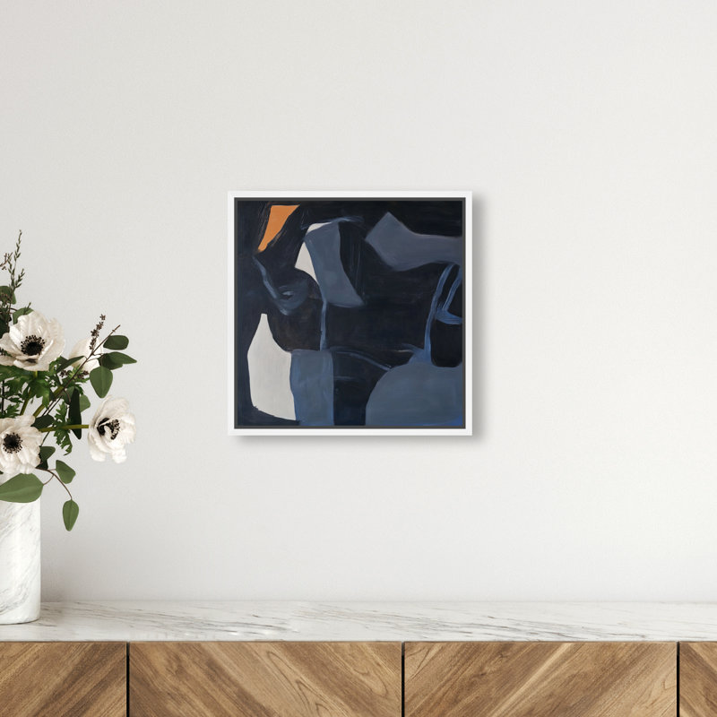 Obscured Voices II Canvas Abstract Print by Oliver Gal, Black Frame, 12 x 12, 13"H x 13"W, White Frame