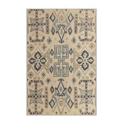 Tapis décoratif multicolore à motif abstrait