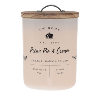 Bougie en pot parfumée à la pacane et à la crème