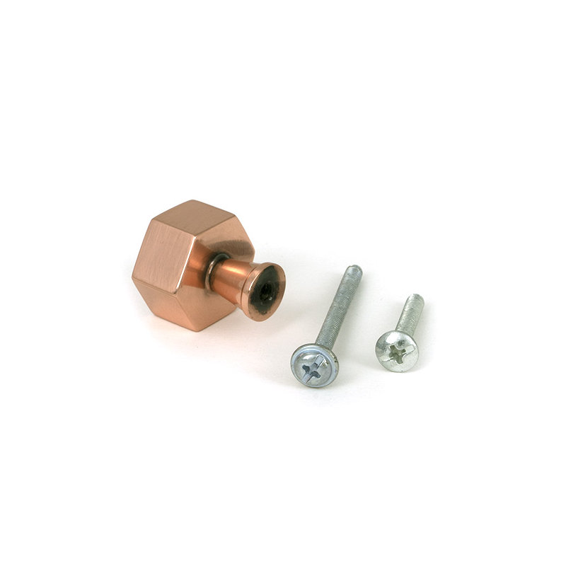 Kahlo Knob, 0.98" Knob Diameter, Polished Bronze