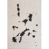 Mid Century Modern Abstract Opart Rug