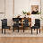 Drabic Faux Leather Solid Wood Dining Chairs-704175638-672307018