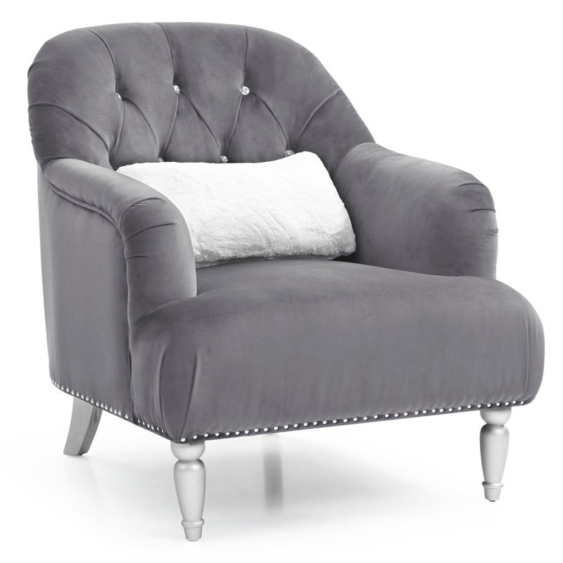 Fauteuil gris élégant