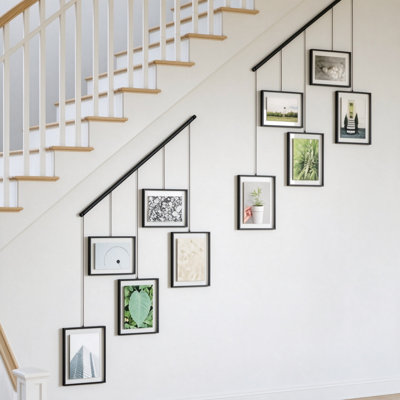 5-Opening Adjustable Metal Wall Mount Picture Frame