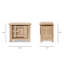 Table d'appoint gauche Sachin 28,5 po en pin massif recyclé, pin recyclé brun naturel-1773503206