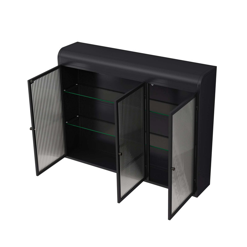 Armoire murale 3 portes, Noir