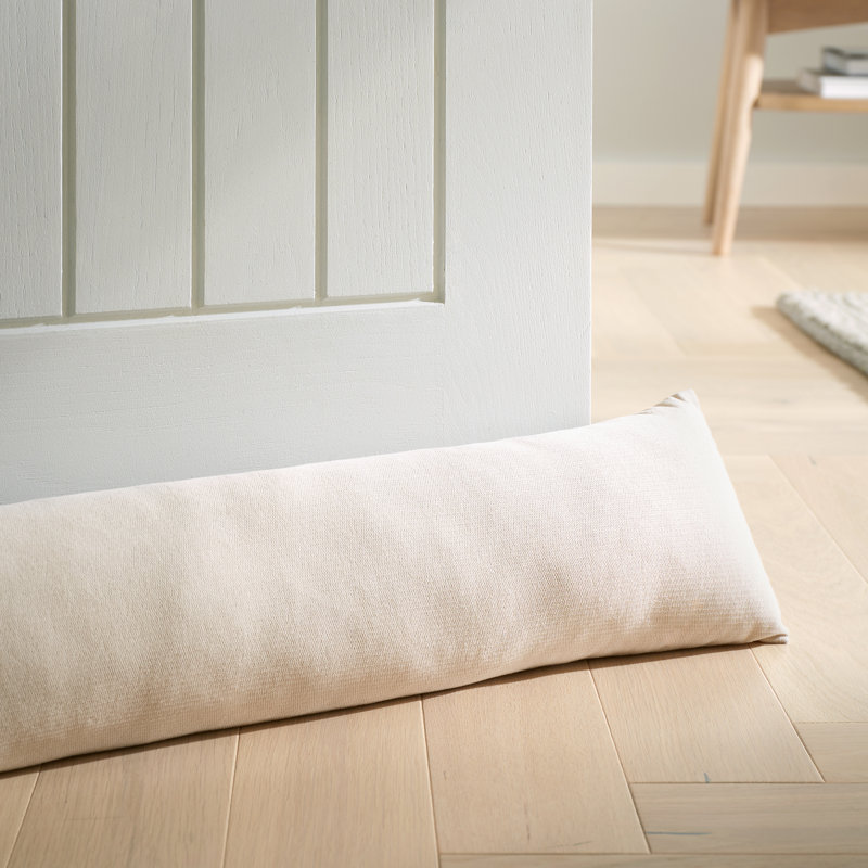 Wilson Velvet Door Draught Excluder, Ivory