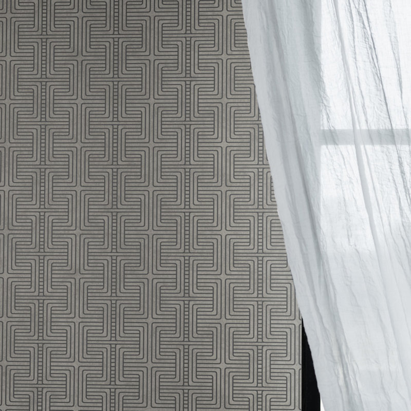 Boråstapeter Geo Tribe Wallpaper, Gray
