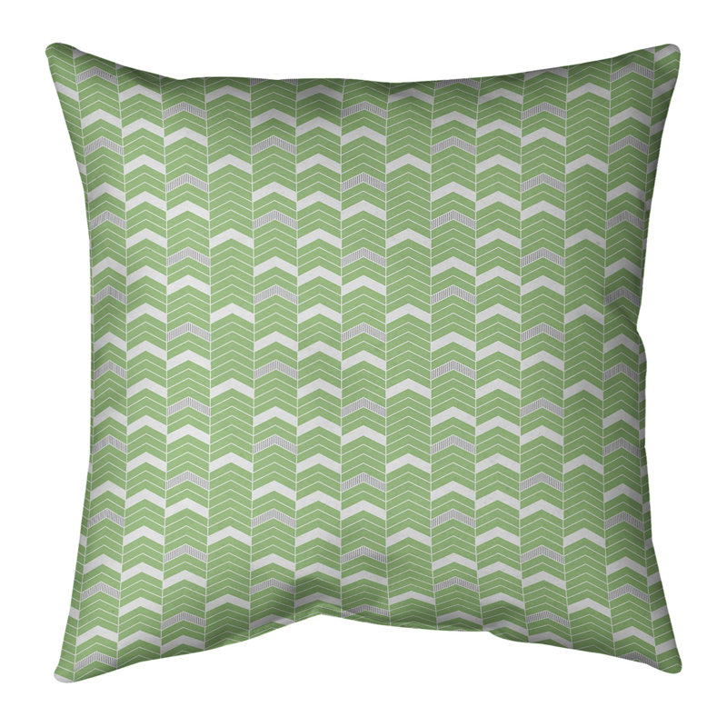 Coussin Rhonda Cheval, Petit vert et gris, H 20 po x l 20 po, Duvet synthétique