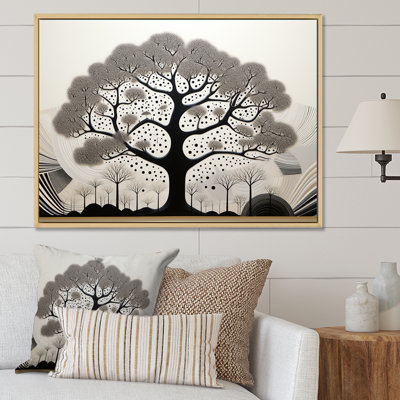 Arbre africain, minimalisme IV, sur toile