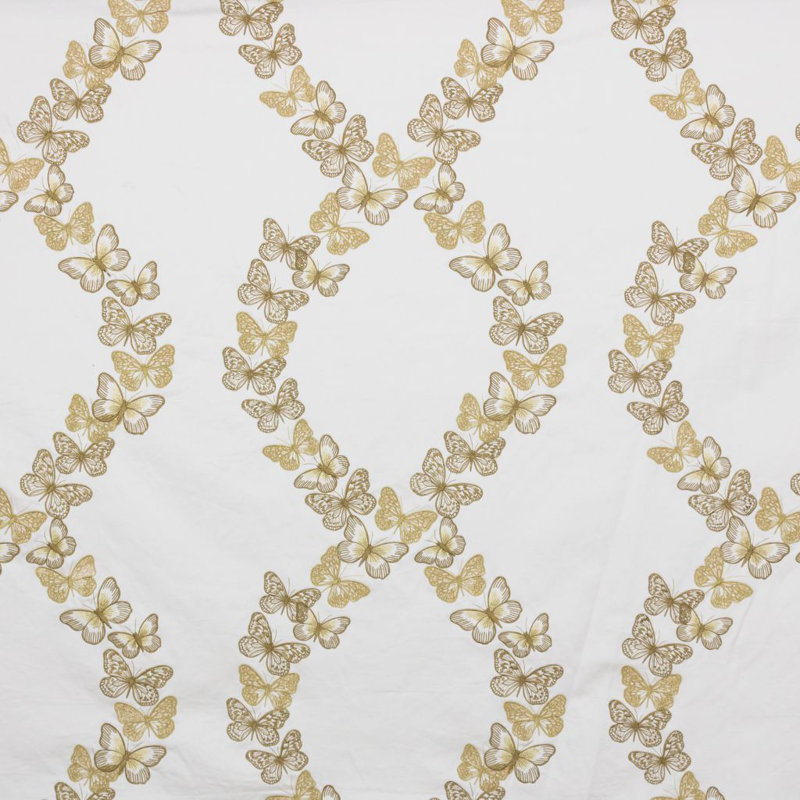 Luxe Flight of Fancy Cotton Blend Fabric, Ormolu