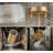 Semi Flush Mount Ceiling Light Fixture With Water Ripple Glass Shade, 3-Light Drum Chandelier For Entryway, Living Room, Bedroom, Hallway