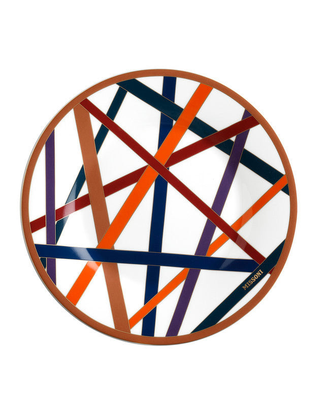 Missoni Dessert Plates NASTRI Set of 2 diam. 8.5 in