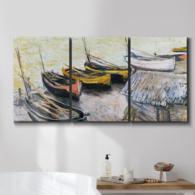 " The Seine Near Bougival 1872 " 3 - Pieces