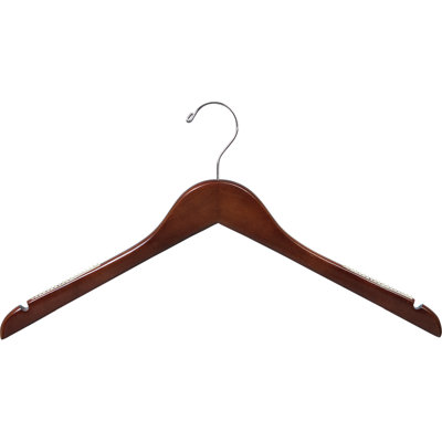 Cintre robuste en bois antidérapant pour robe / chandail / chandail
