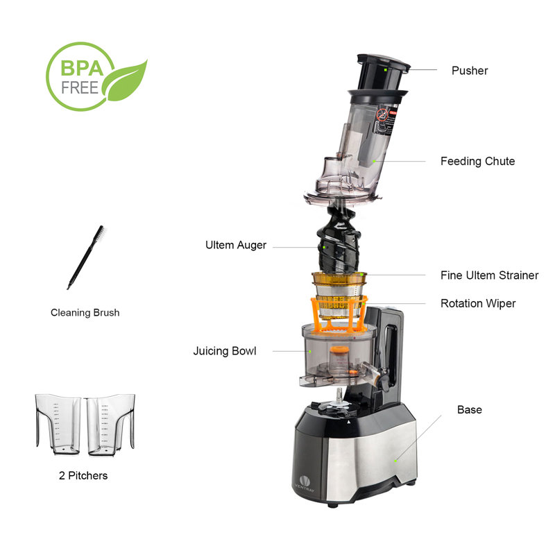 VENTRAY 240 Watt Electric Slow Masticating & Cold Press Juicer