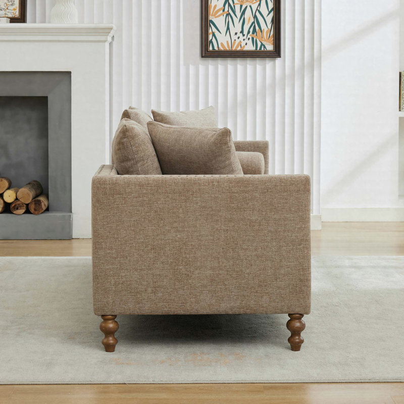 Canapé-lit 75,5 po, taupe