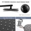 Système de douche Shamanda, ensembles de robinets de douche avec pomme de douche à pluie haute pression de 10 po et pomme de douche à main à 5 réglages (valve ronde et garniture incluses), noir mat-62119289