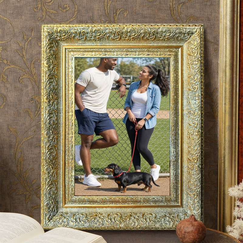 11" x 14" Antique Gold 1PC Everyday Picture Frame for Graduation Photo Display