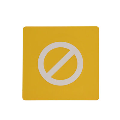 Fixturedisplays® Signage Door Sign Public Restroom Sign Bathroom Sign Infants Lavatory Sign 20825-NOENTRY-YELLOW