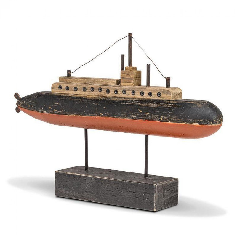 Figurines et sculptures Barview, H 10,50 po x l 15,00 po x P 2,50 po, Noir / rouge