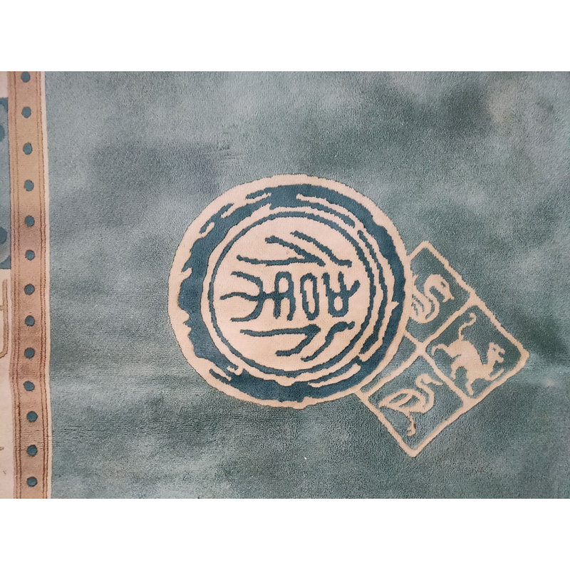 Tapis noué rétro Art Deco