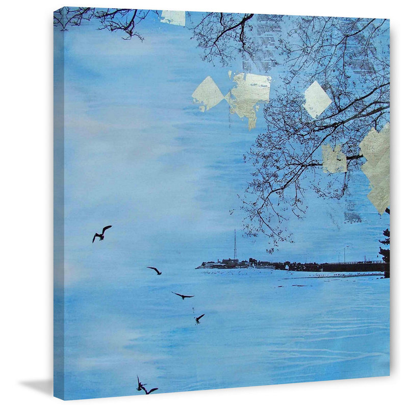 New Bedford Harbor by Tracy Silva Barbosa - Wrapped Canvas Painting, 46 cm H x 46 cm W