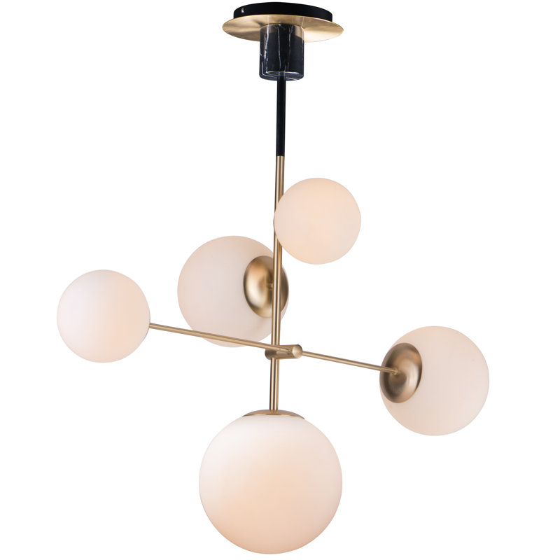 Drake 5 - Light Dimmable Sputnik Modern Linear Chandelier