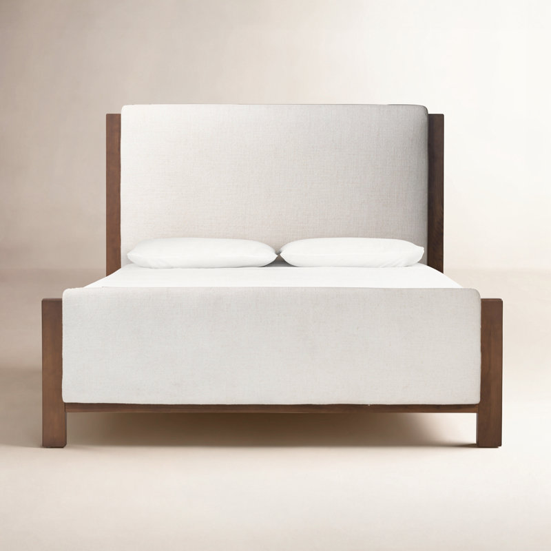 Willem Solid Wood Bed, King, Crypton Wayfarer Snow