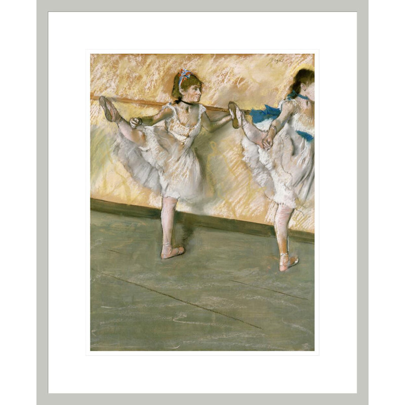 «Dancers at The Bar» par Edgar Degas, impression giclée encadrée, H 21,64 po x l 17,75 po
