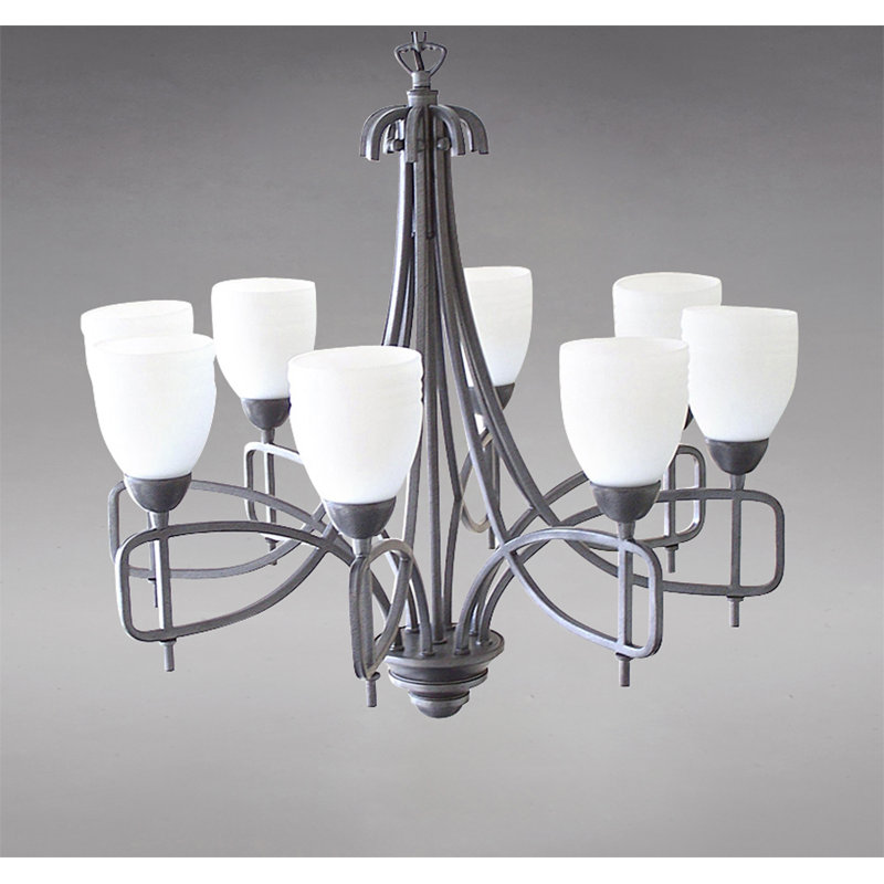 Haffenreffer 8 - Light Shaded Chandelier