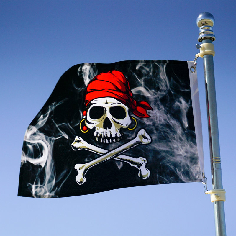6' 5-Section Grommet Flag Pole and Bracket